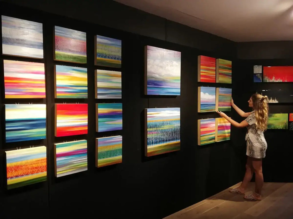 A Field of Pink - Original - SOLD by artist Mary Johnston - Wyecliffe Galleries