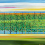 A Green Hue - Original - SOLD by artist Mary Johnston - Wyecliffe Galleries