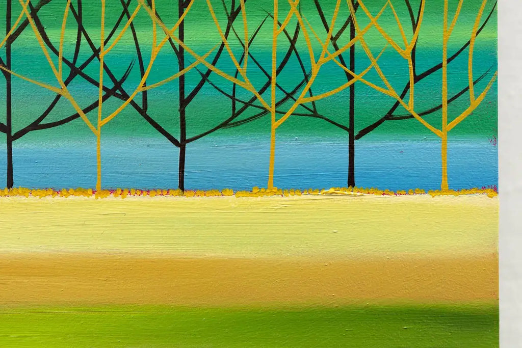 A Green Hue - Original - SOLD by artist Mary Johnston - Wyecliffe Galleries