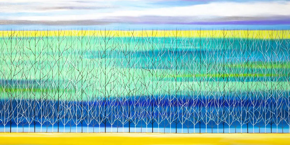 A Peaceful View - Original - SOLD by artist Mary Johnston - Wyecliffe Galleries