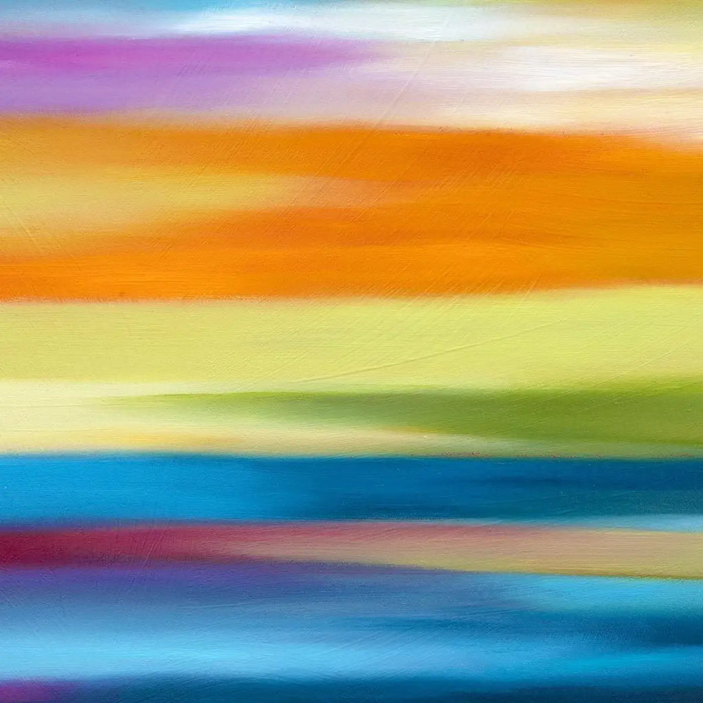 A Sea of Colour - Original - SOLD by artist Mary Johnston - Wyecliffe Galleries