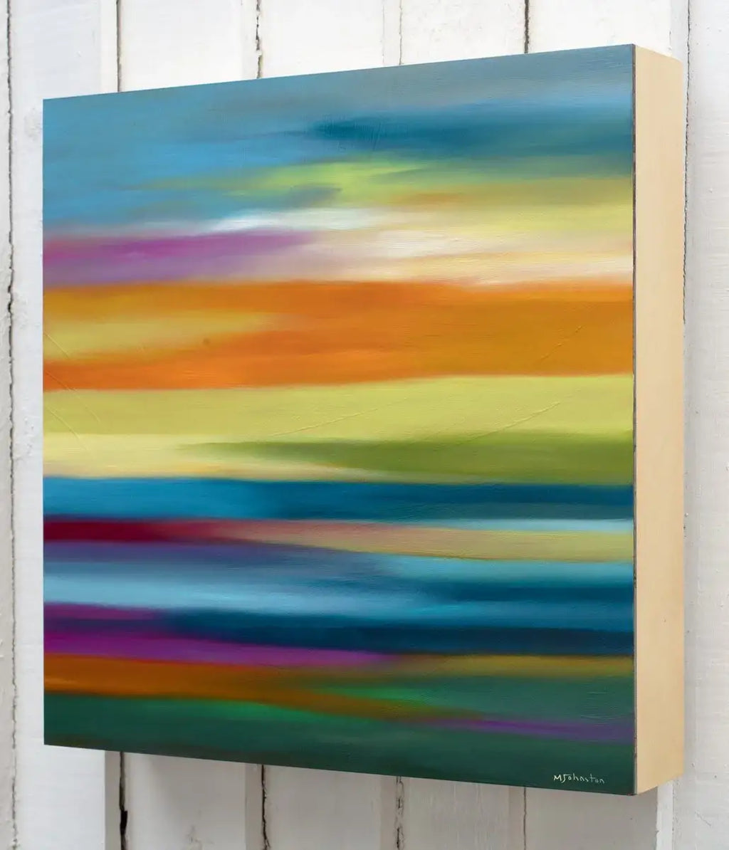 A Sea of Colour - Original - SOLD by artist Mary Johnston - Wyecliffe Galleries
