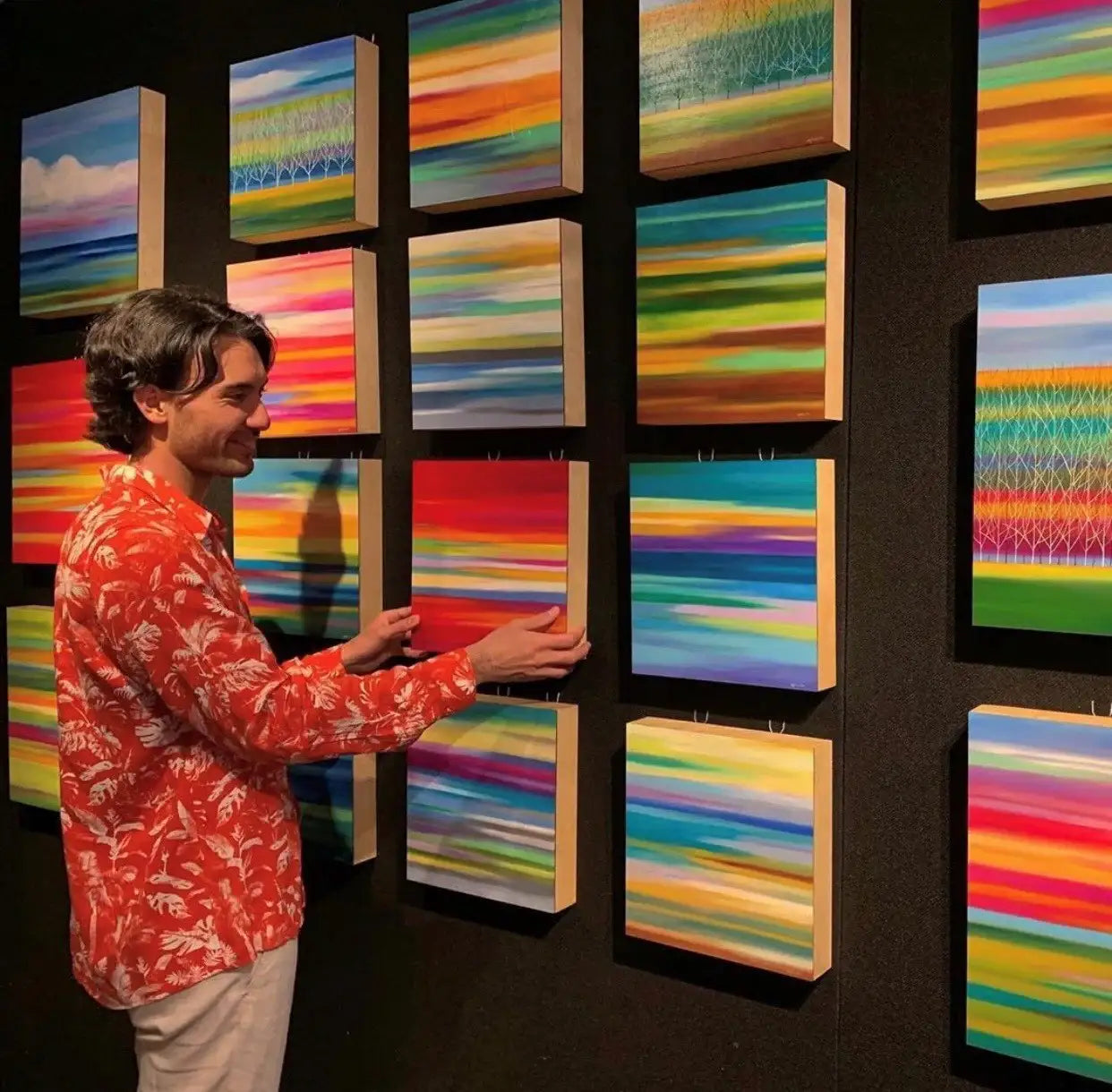 A Sea of Colour - Original - SOLD by artist Mary Johnston - Wyecliffe Galleries