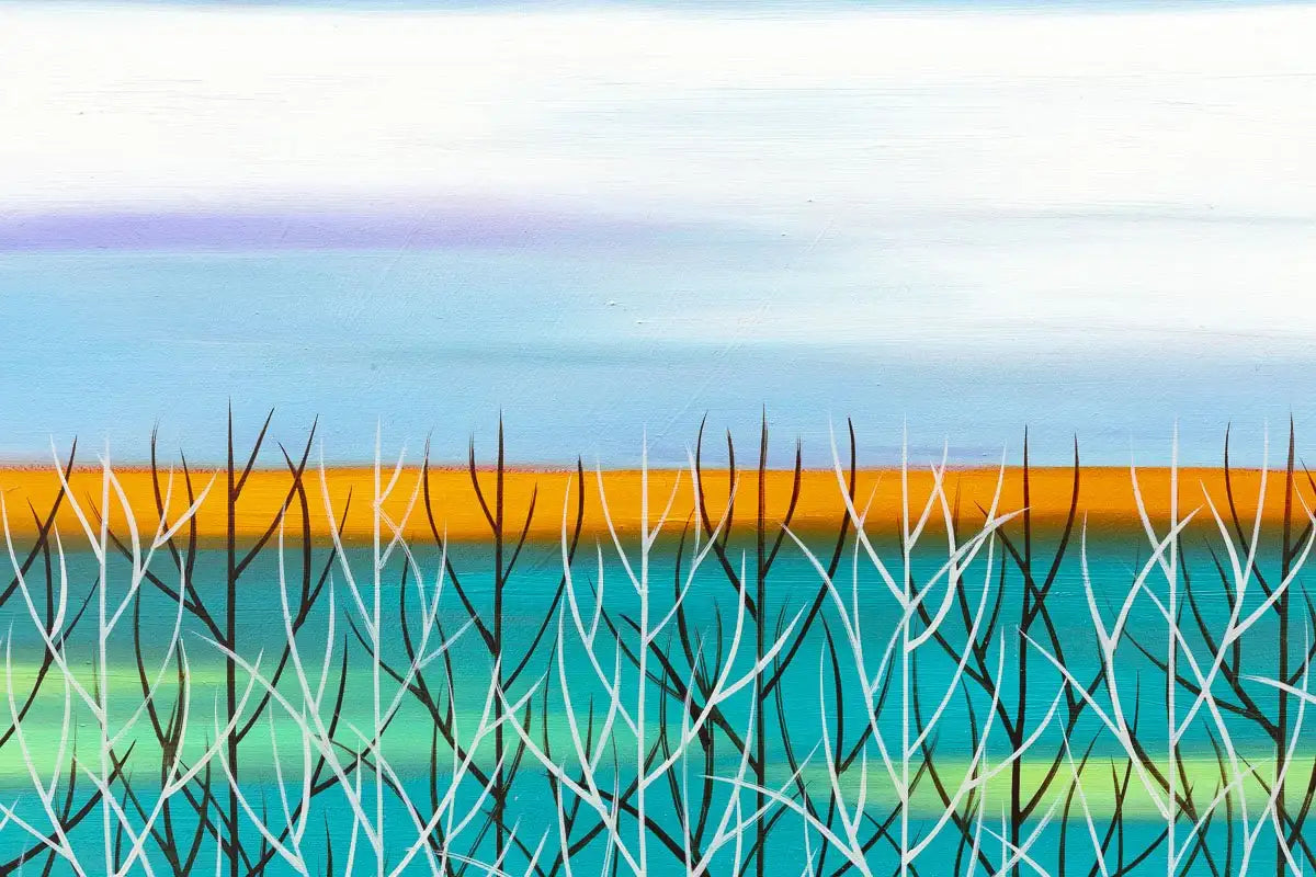 A Touch of Orange - Original - SOLD by artist Mary Johnston - Wyecliffe Galleries