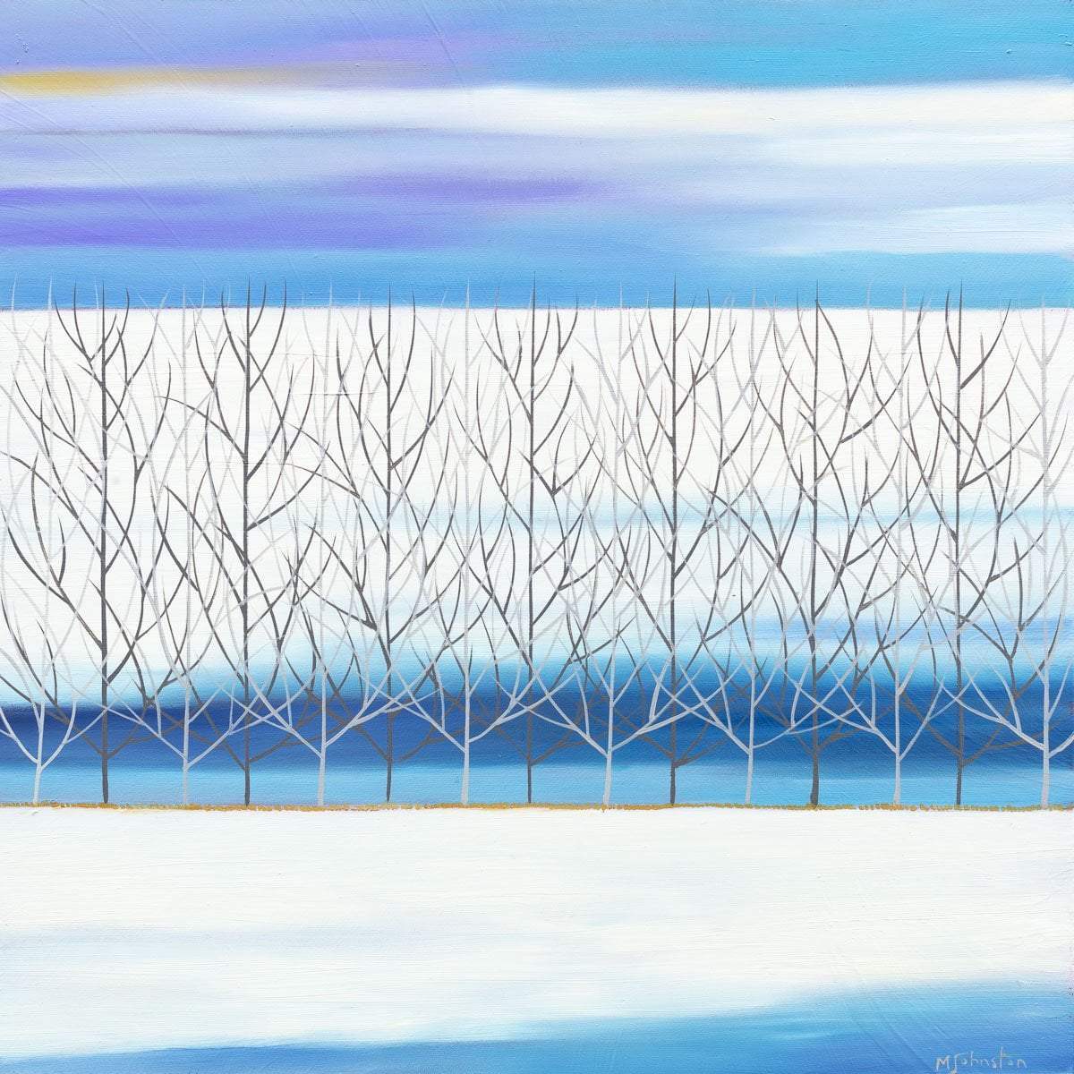 A Violet Haze - Original - SOLD by artist Mary Johnston - Wyecliffe Galleries