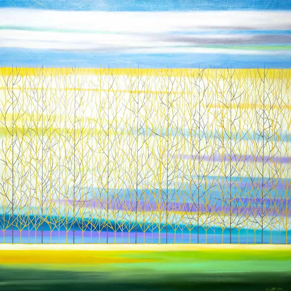 A Warm Welcome - Original - SOLD by artist Mary Johnston - Wyecliffe Galleries