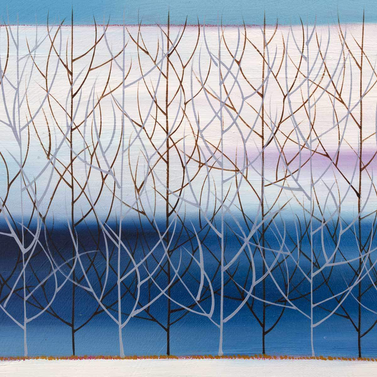 A Winter View - Original - SOLD by artist Mary Johnston - Wyecliffe Galleries