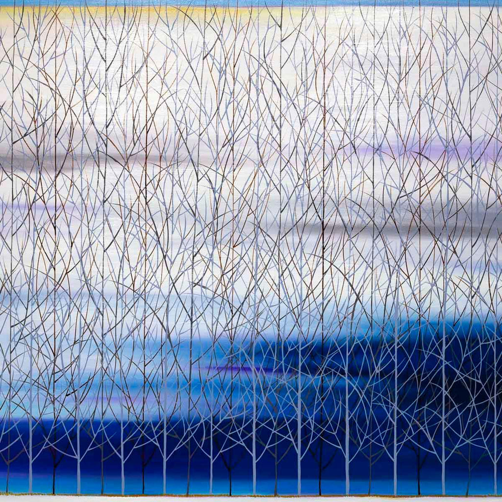 As Cold As Blue - Original - SOLD by artist Mary Johnston - Wyecliffe Galleries