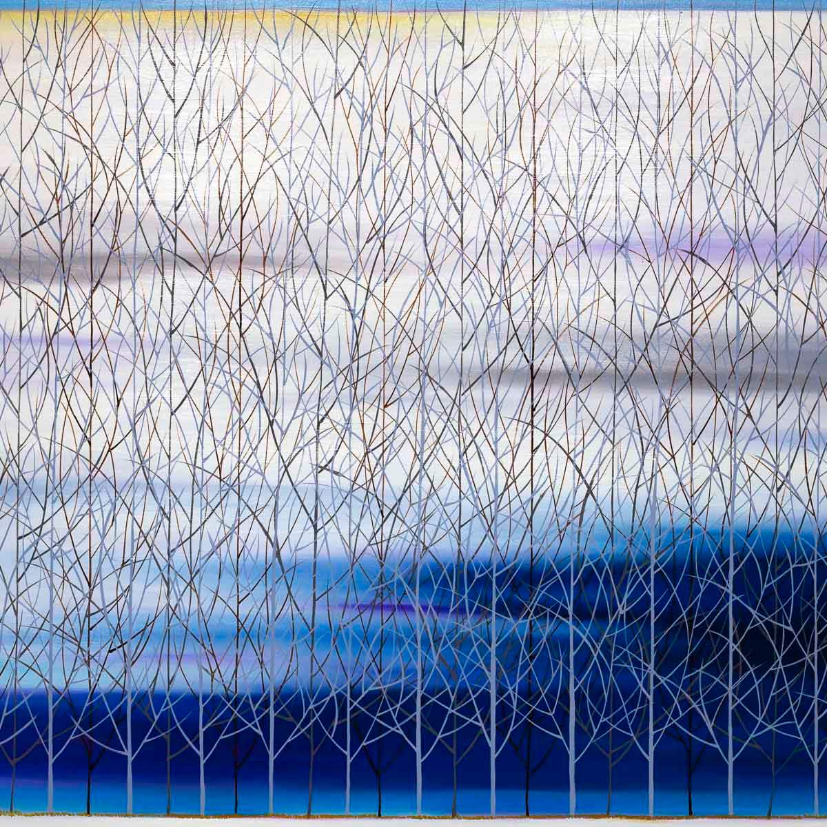 As Cold As Blue - Original - SOLD by artist Mary Johnston - Wyecliffe Galleries