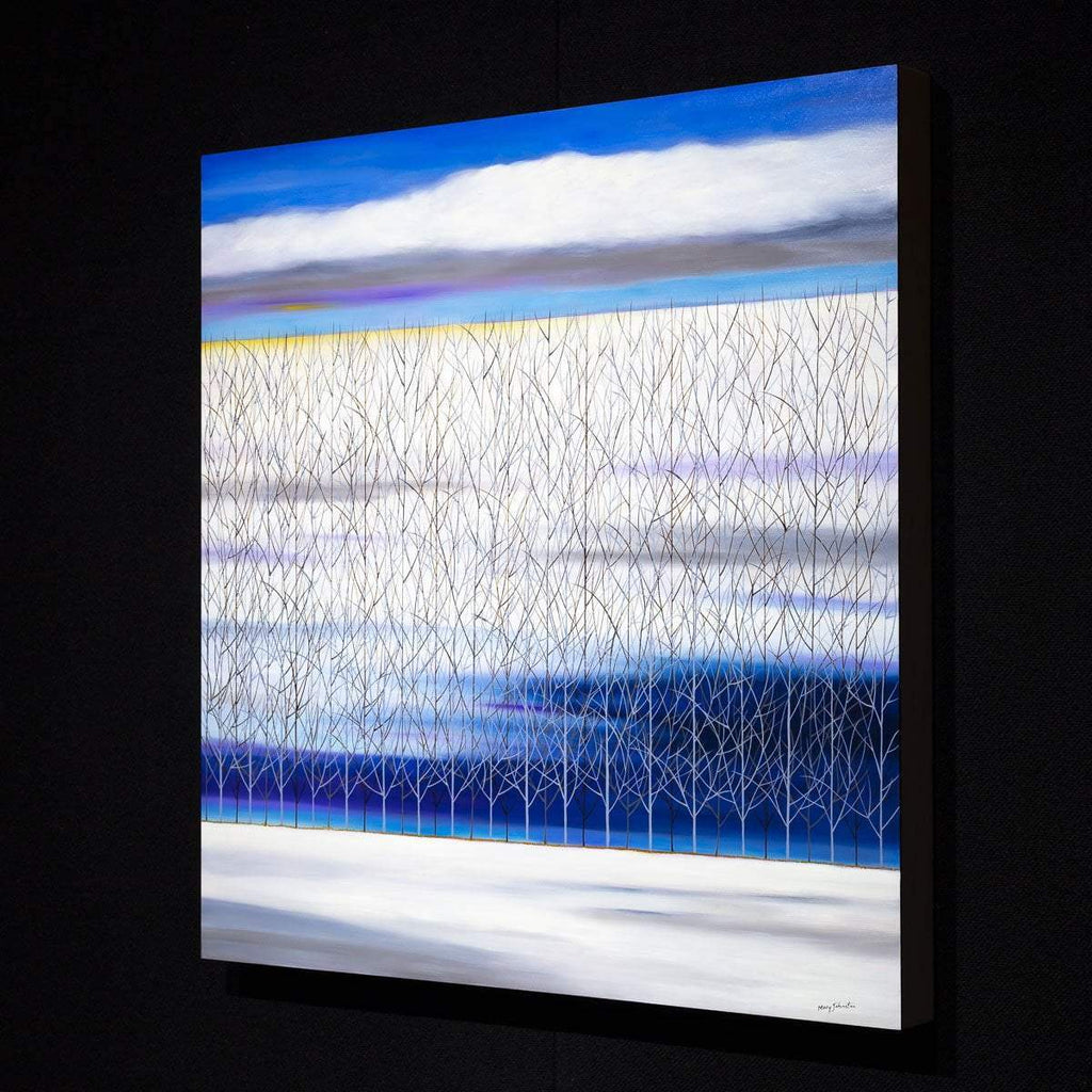 As Cold As Blue - Original - SOLD by artist Mary Johnston - Wyecliffe Galleries