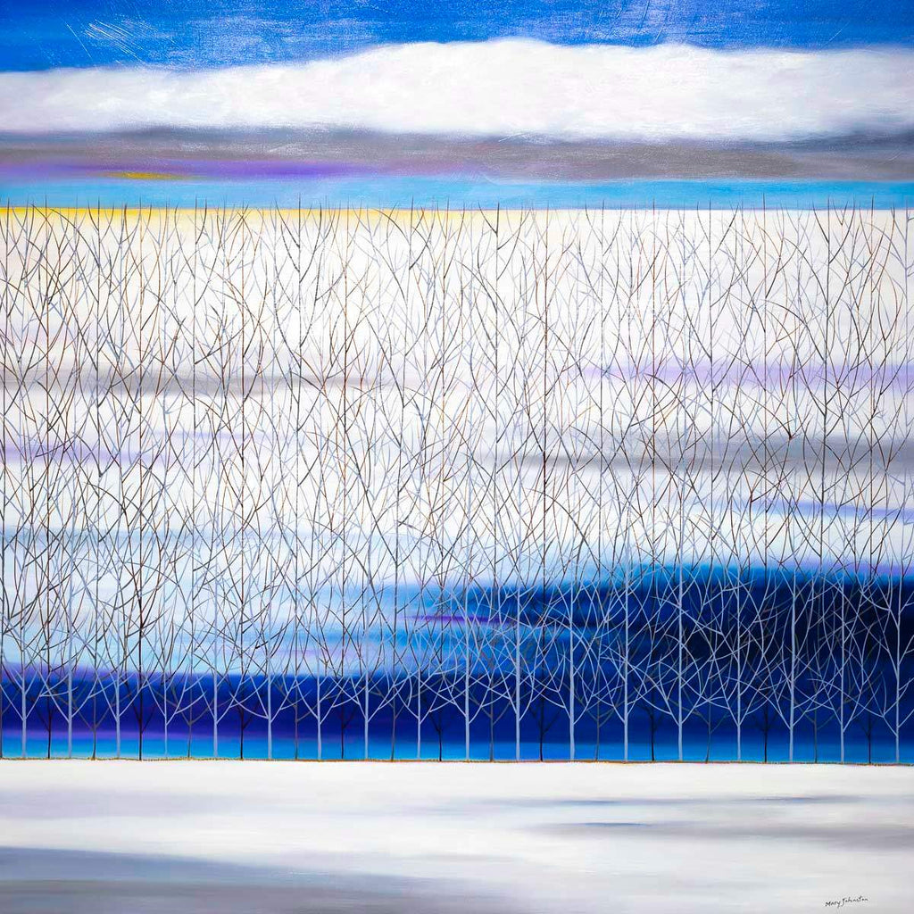 As Cold As Blue - Original - SOLD by artist Mary Johnston - Wyecliffe Galleries