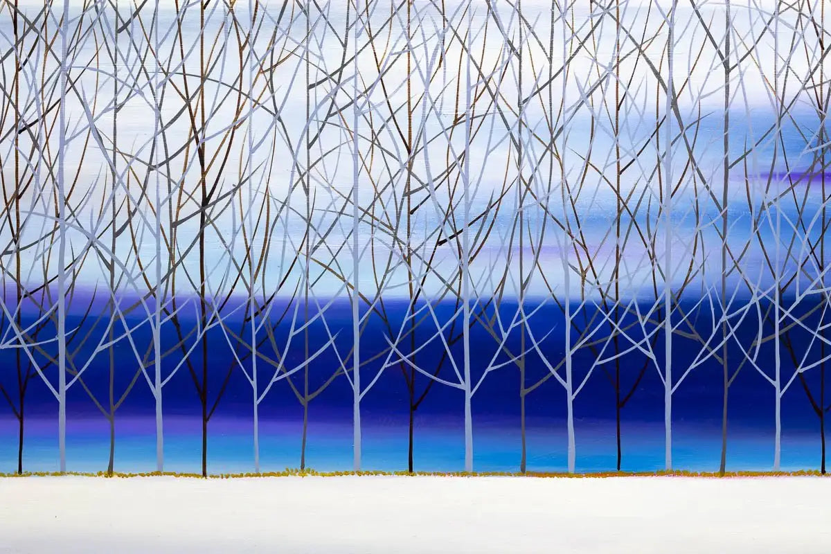 As Cold As Blue - Original - SOLD by artist Mary Johnston - Wyecliffe Galleries