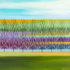 As The Colours Pass - Original - SOLD by artist Mary Johnston - Wyecliffe Galleries