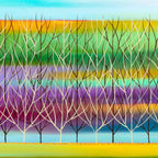 As The Colours Pass - Original - SOLD by artist Mary Johnston - Wyecliffe Galleries