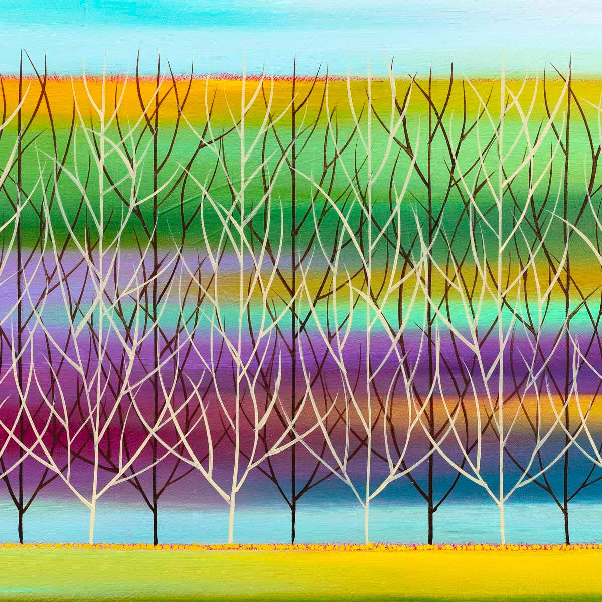 As The Colours Pass - Original - SOLD by artist Mary Johnston - Wyecliffe Galleries