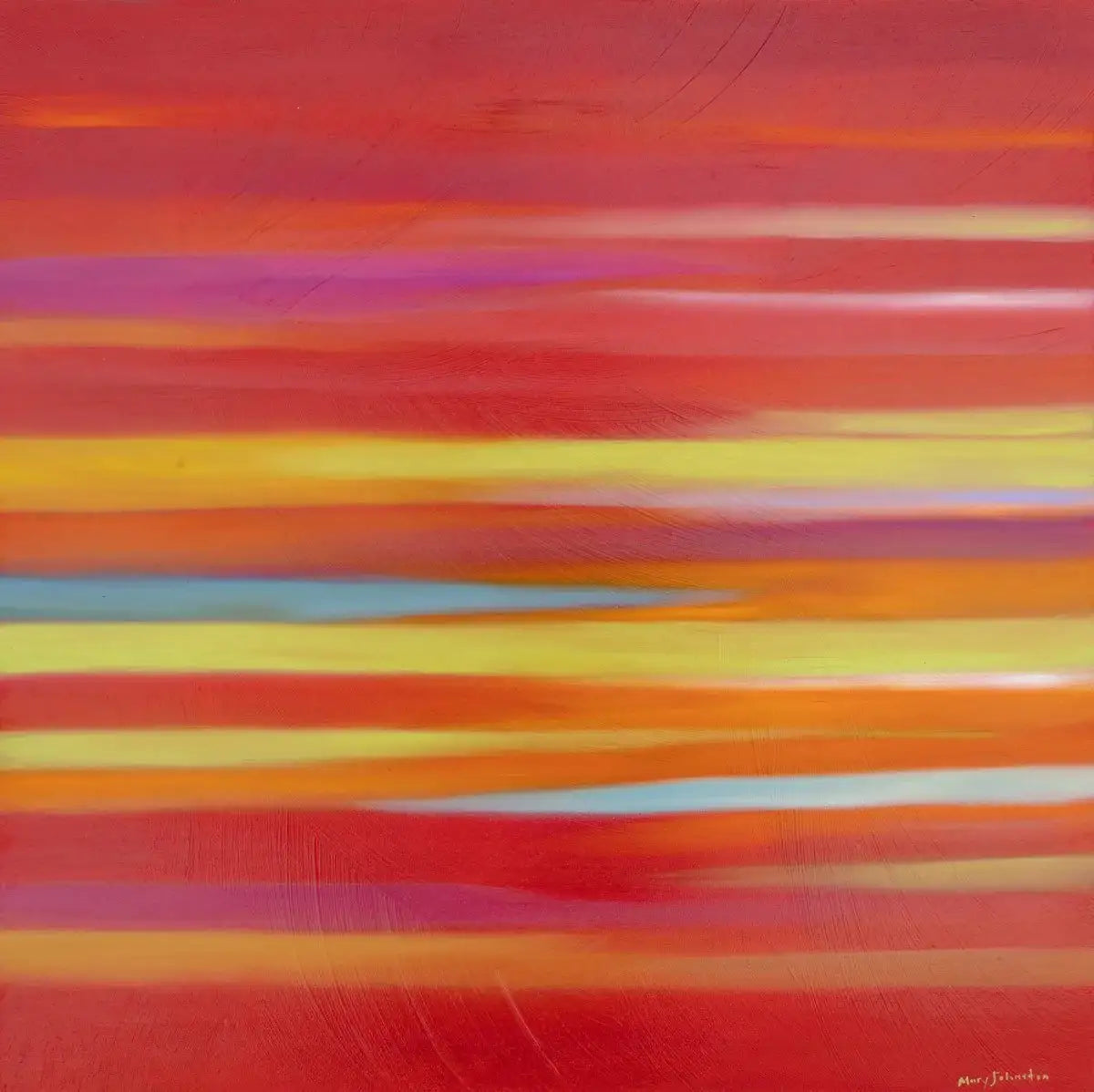 As the Sun Sets - Original - SOLD by artist Mary Johnston - Wyecliffe Galleries