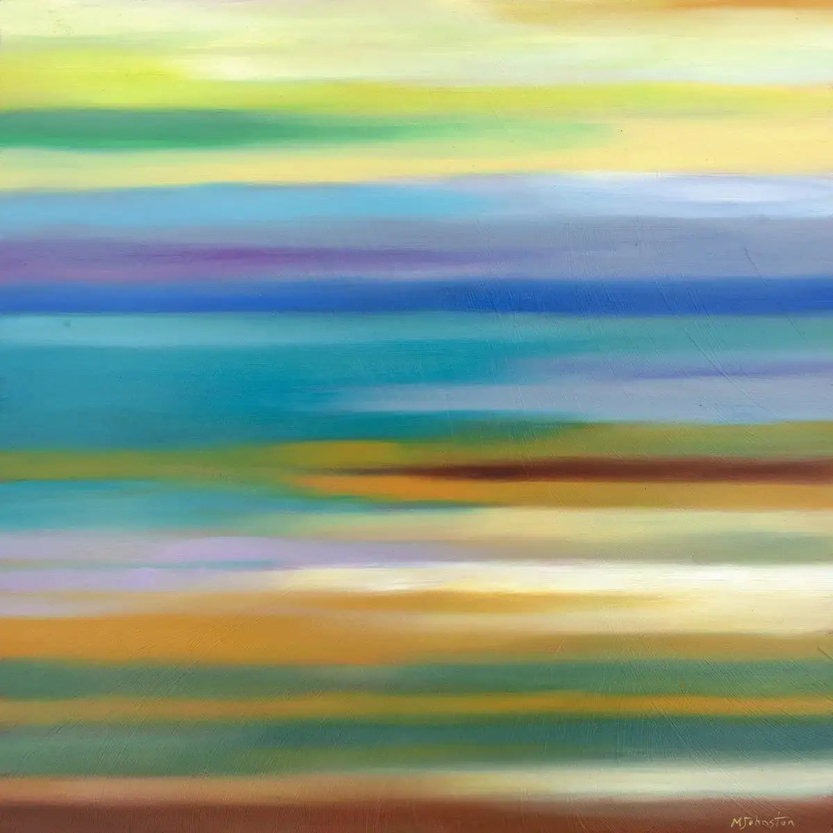 Calming Colours - Original - SOLD by artist Mary Johnston - Wyecliffe Galleries