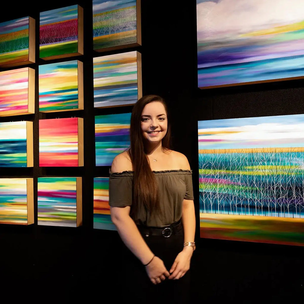 Calming Colours - Original - SOLD by artist Mary Johnston - Wyecliffe Galleries