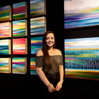 Calming Colours - Original - SOLD by artist Mary Johnston - Wyecliffe Galleries