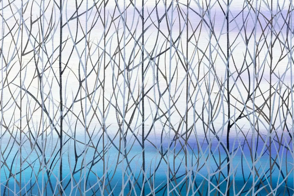 Cool Colours - Original - SOLD by artist Mary Johnston - Wyecliffe Galleries