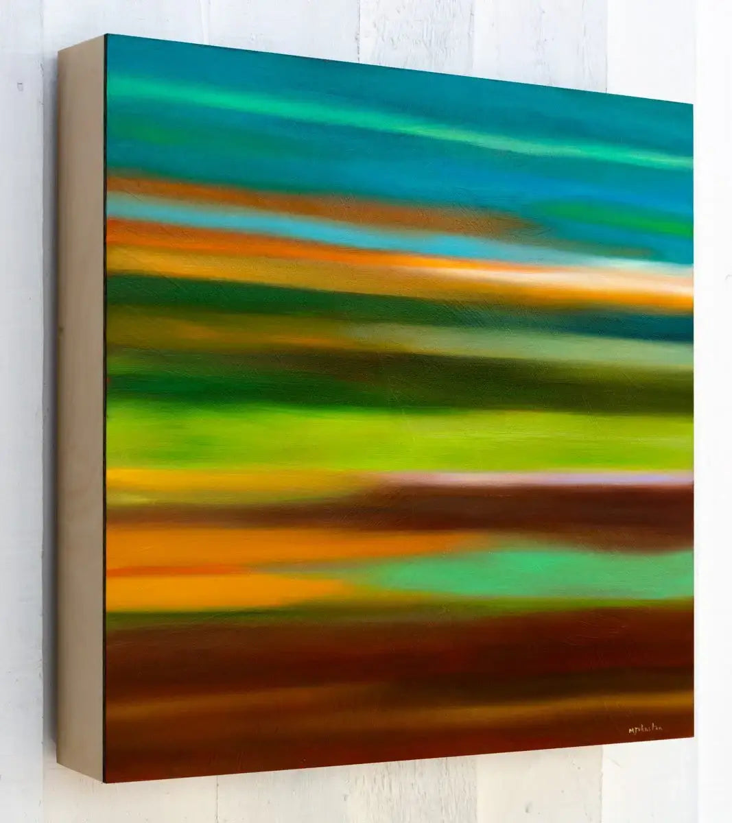 Green Haze - Original - SOLD by artist Mary Johnston - Wyecliffe Galleries