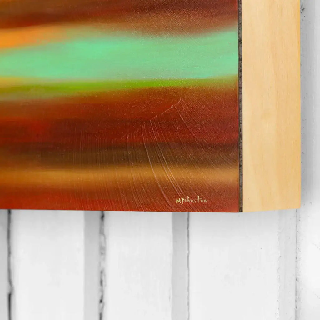 Green Haze - Original - SOLD by artist Mary Johnston - Wyecliffe Galleries