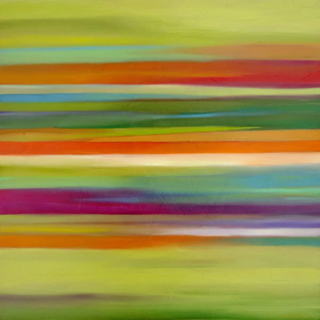 Green Valley - Original - SOLD by artist Mary Johnston - Wyecliffe Galleries