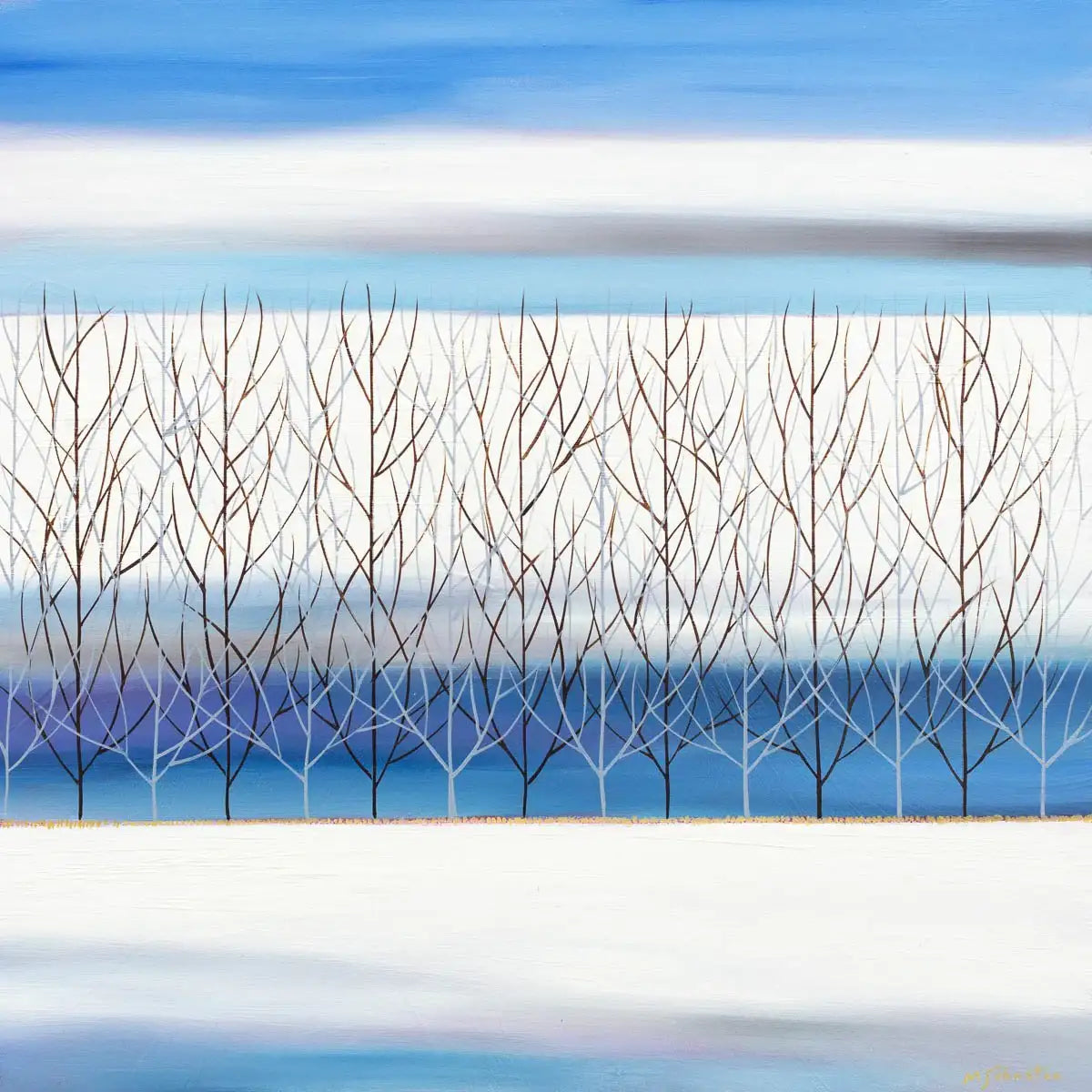 Ice Cold - Original - SOLD by artist Mary Johnston - Wyecliffe Galleries