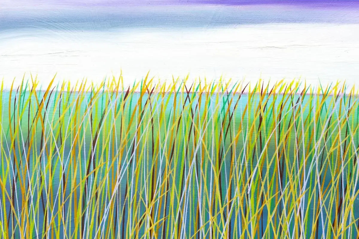Into The Grassland - Original - SOLD by artist Mary Johnston - Wyecliffe Galleries