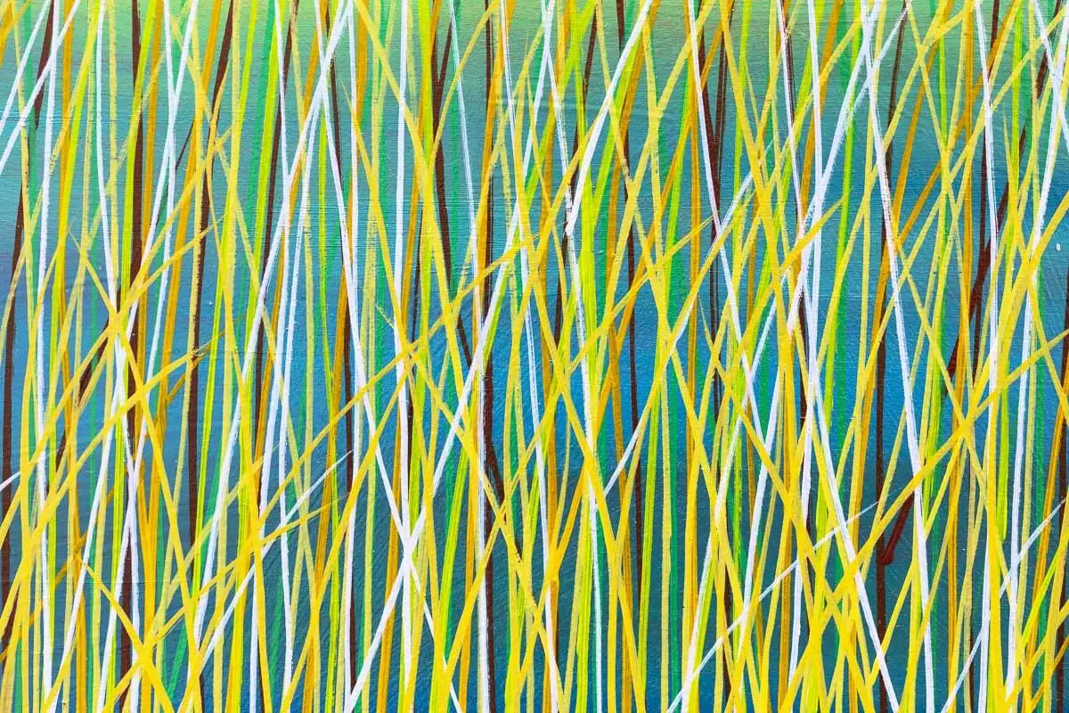 Into The Grassland - Original - SOLD by artist Mary Johnston - Wyecliffe Galleries
