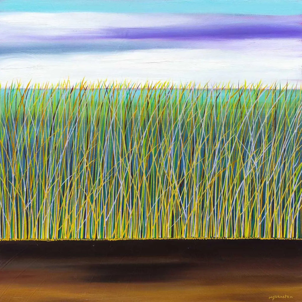 Into The Grassland - Original - SOLD by artist Mary Johnston - Wyecliffe Galleries