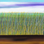 Into The Grassland - Original - SOLD by artist Mary Johnston - Wyecliffe Galleries