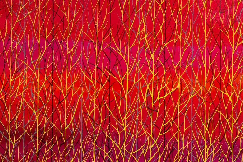 Into the Pink Zone - Original - SOLD by artist Mary Johnston - Wyecliffe Galleries