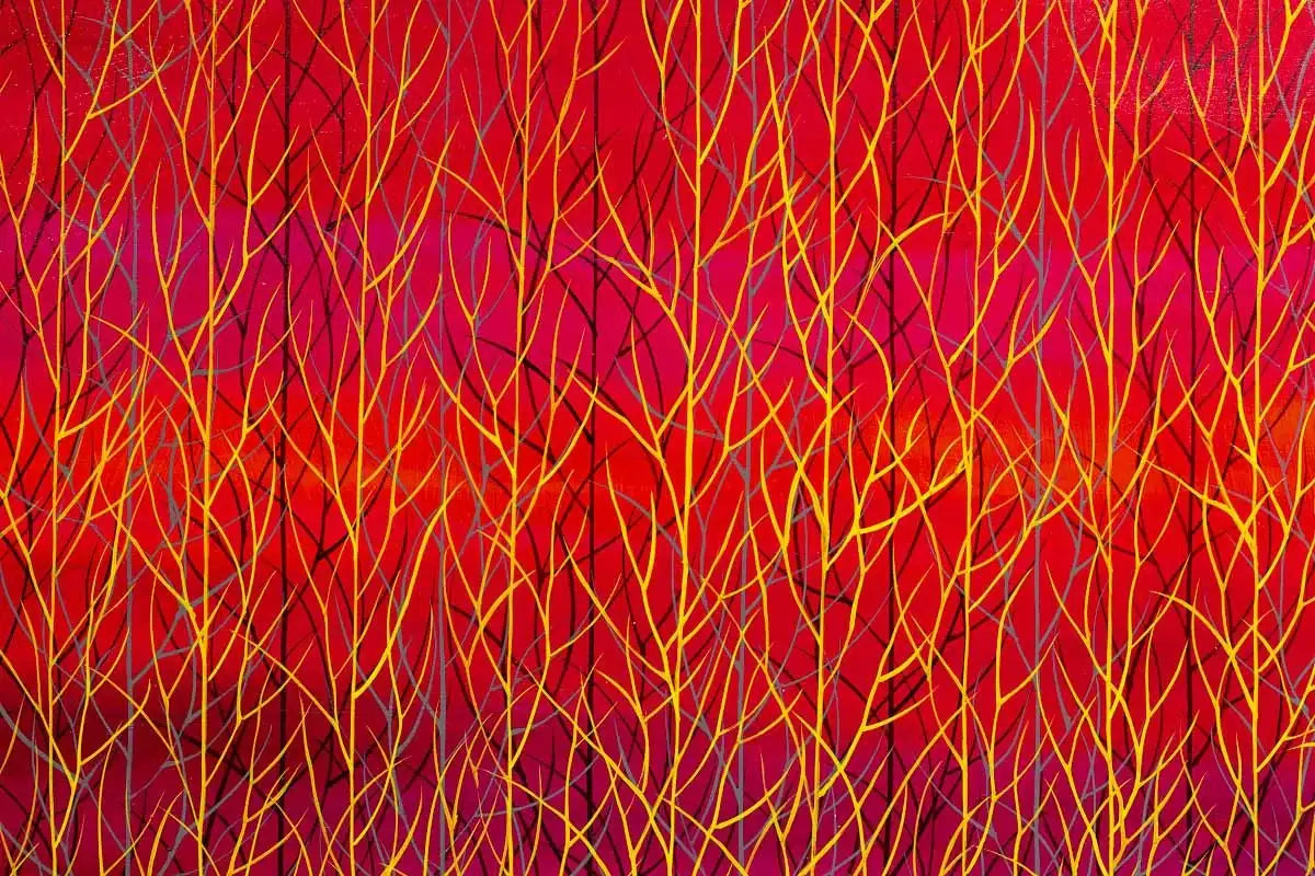 Into the Pink Zone - Original - SOLD by artist Mary Johnston - Wyecliffe Galleries