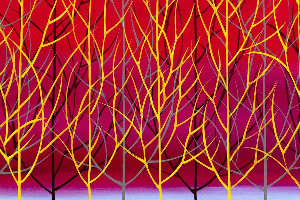 Into the Pink Zone - Original - SOLD by artist Mary Johnston - Wyecliffe Galleries