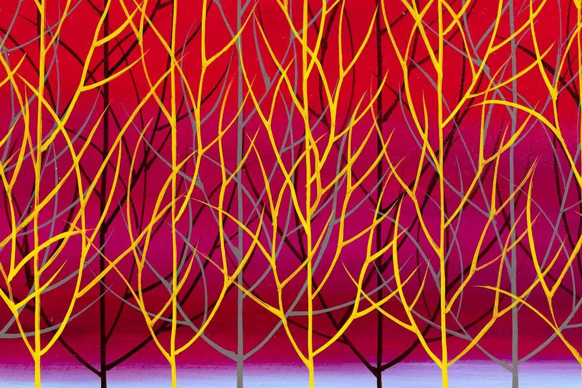 Into the Pink Zone - Original - SOLD by artist Mary Johnston - Wyecliffe Galleries