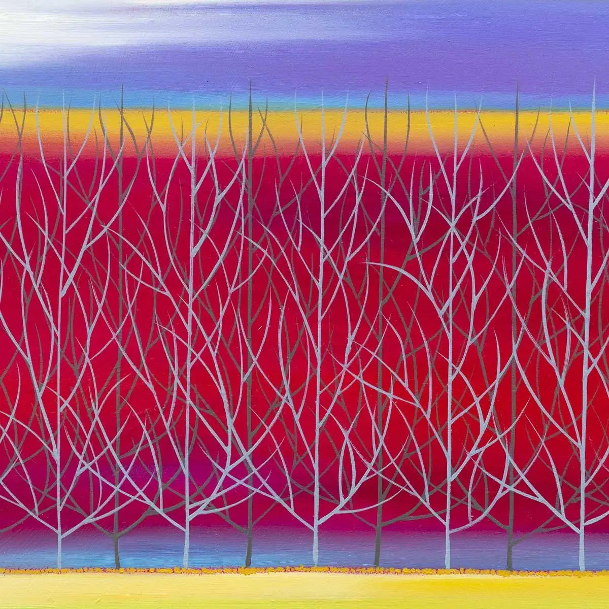 Passing The Trees - Original - SOLD by artist Mary Johnston - Wyecliffe Galleries