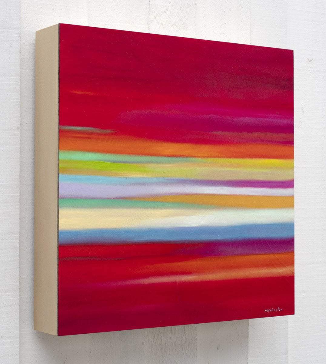 Red Skies - Original - SOLD by artist Mary Johnston - Wyecliffe Galleries