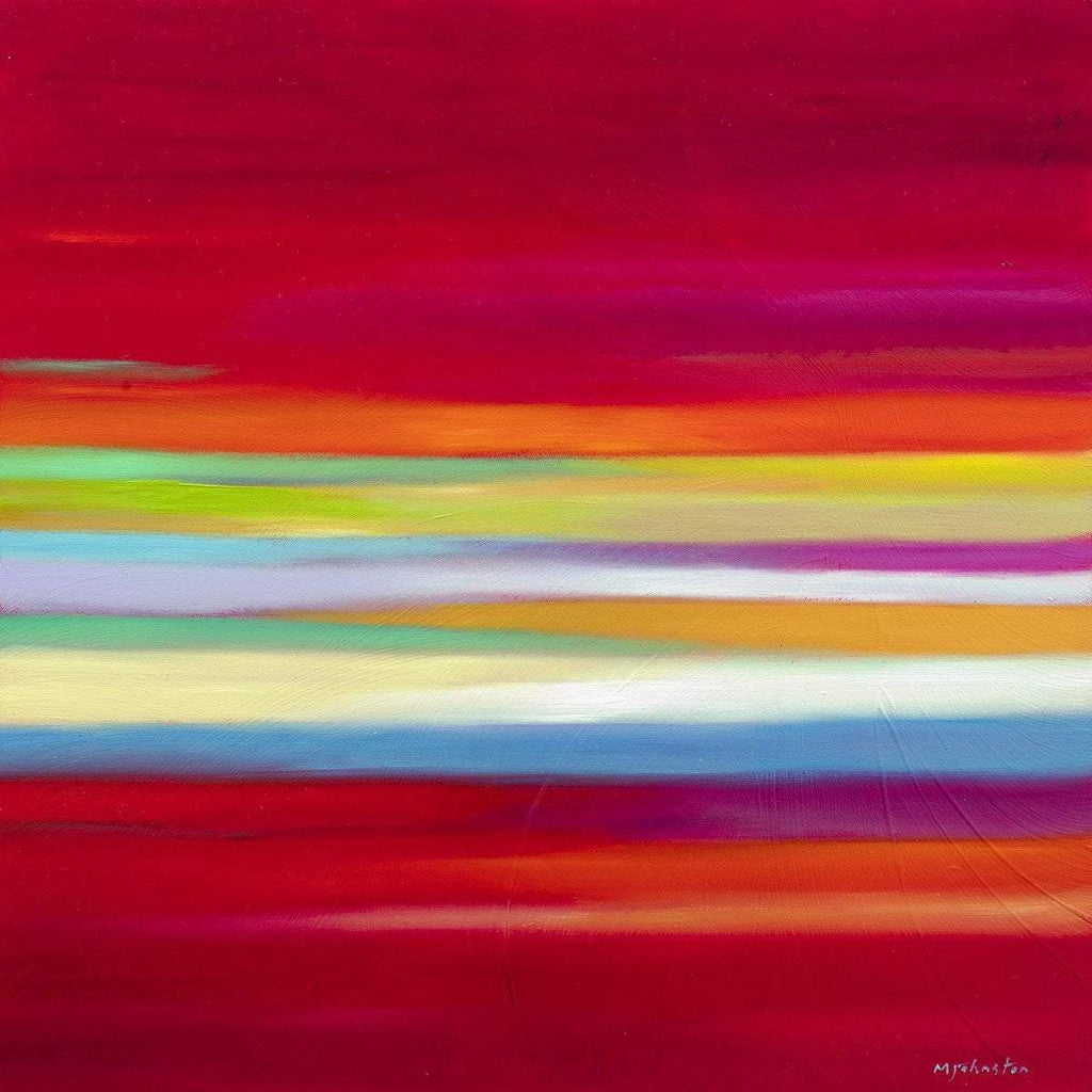 Red Skies - Original - SOLD by artist Mary Johnston - Wyecliffe Galleries