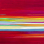 Red Skies - Original - SOLD by artist Mary Johnston - Wyecliffe Galleries