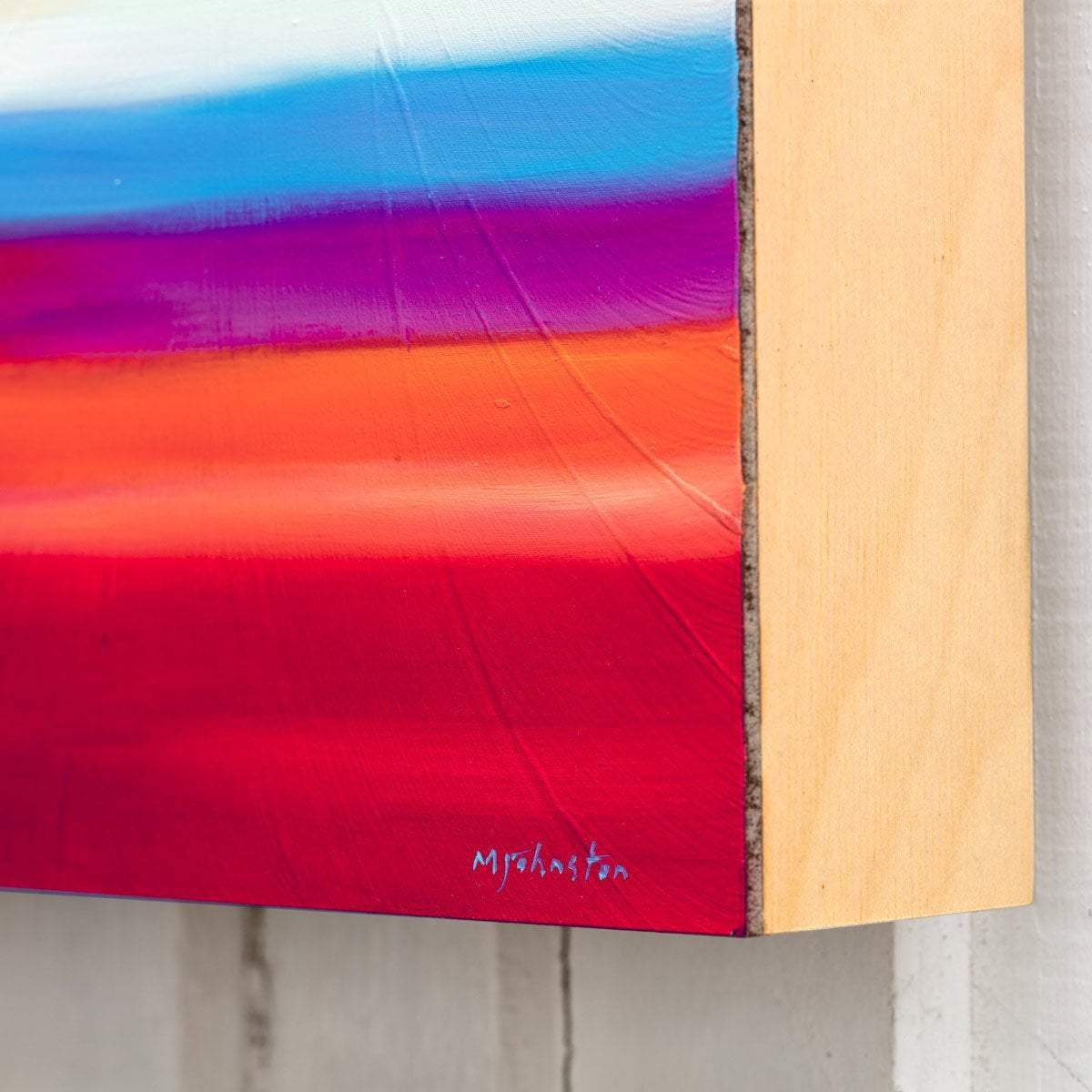 Red Skies - Original - SOLD by artist Mary Johnston - Wyecliffe Galleries