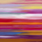 Streams of Pink - Original - SOLD by artist Mary Johnston - Wyecliffe Galleries