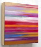 Streams of Pink - Original - SOLD by artist Mary Johnston - Wyecliffe Galleries