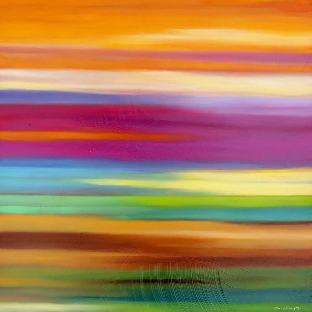 Striations - Original - SOLD by artist Mary Johnston - Wyecliffe Galleries