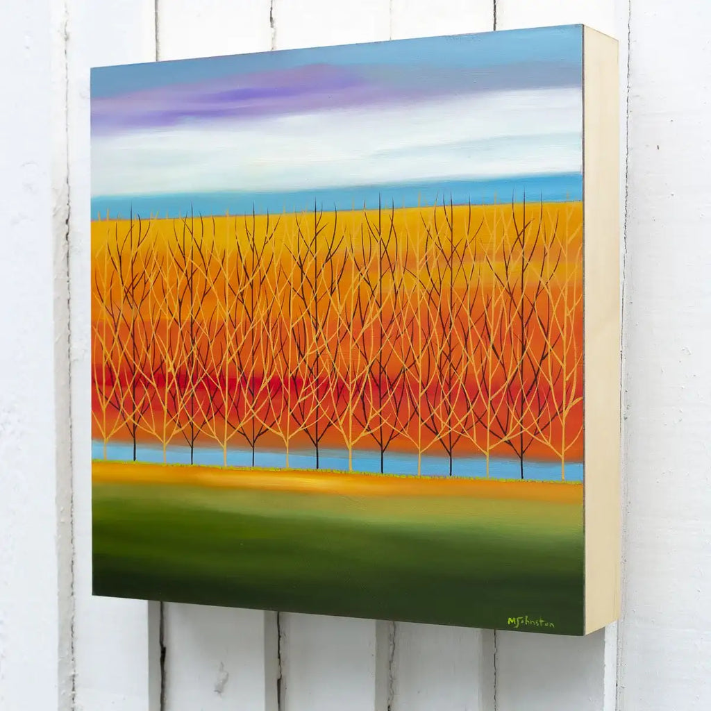 Sunset Feels - Original - SOLD by artist Mary Johnston - Wyecliffe Galleries