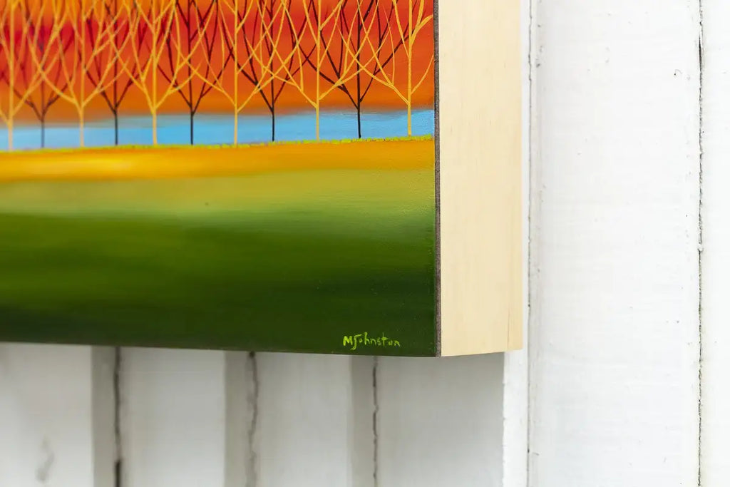 Sunset Feels - Original - SOLD by artist Mary Johnston - Wyecliffe Galleries