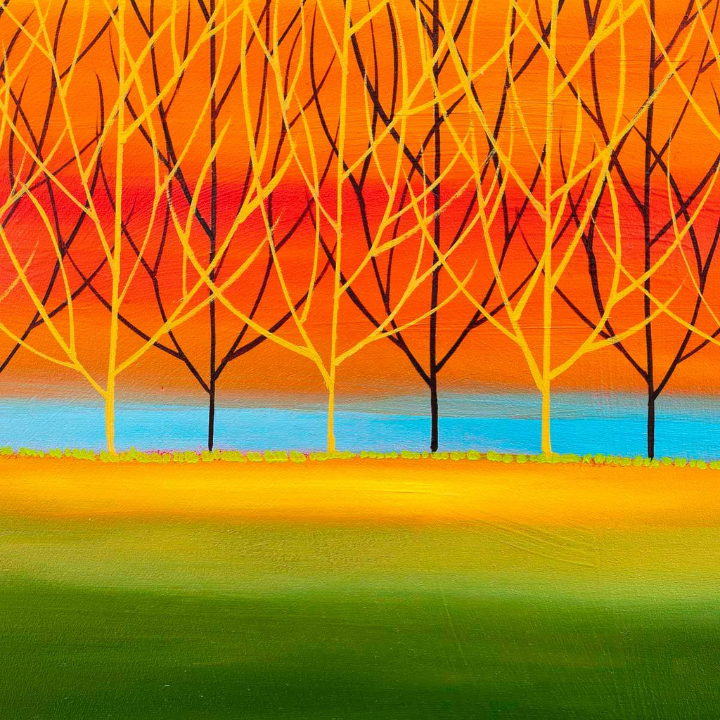 Sunset Feels - Original - SOLD by artist Mary Johnston - Wyecliffe Galleries