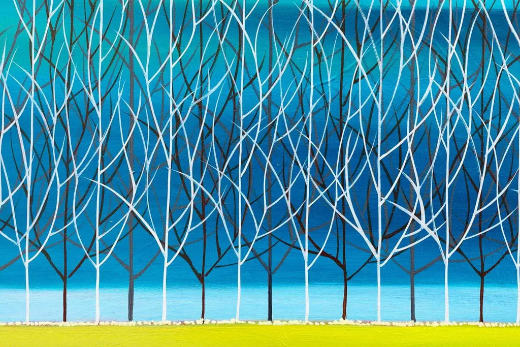 Tangled Trees - Original - SOLD by artist Mary Johnston - Wyecliffe Galleries