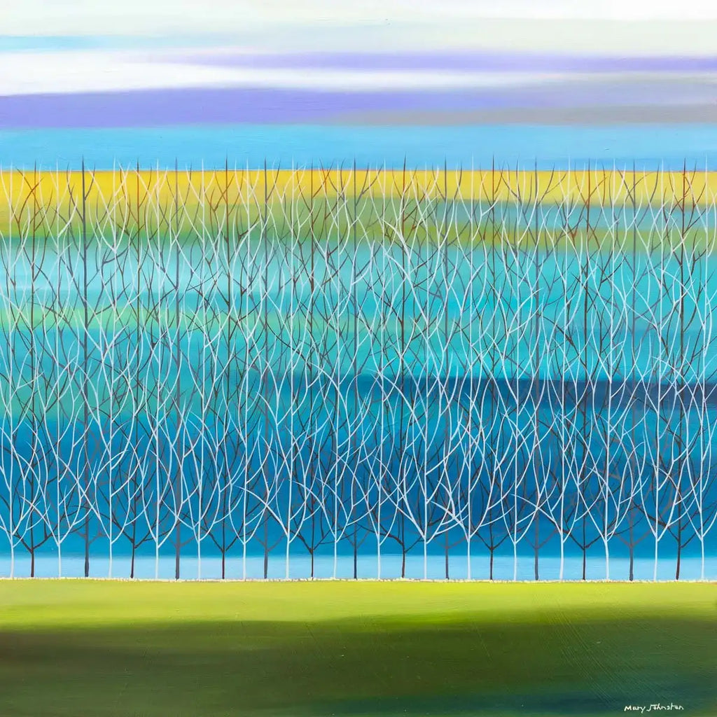 Tangled Trees - Original - SOLD by artist Mary Johnston - Wyecliffe Galleries