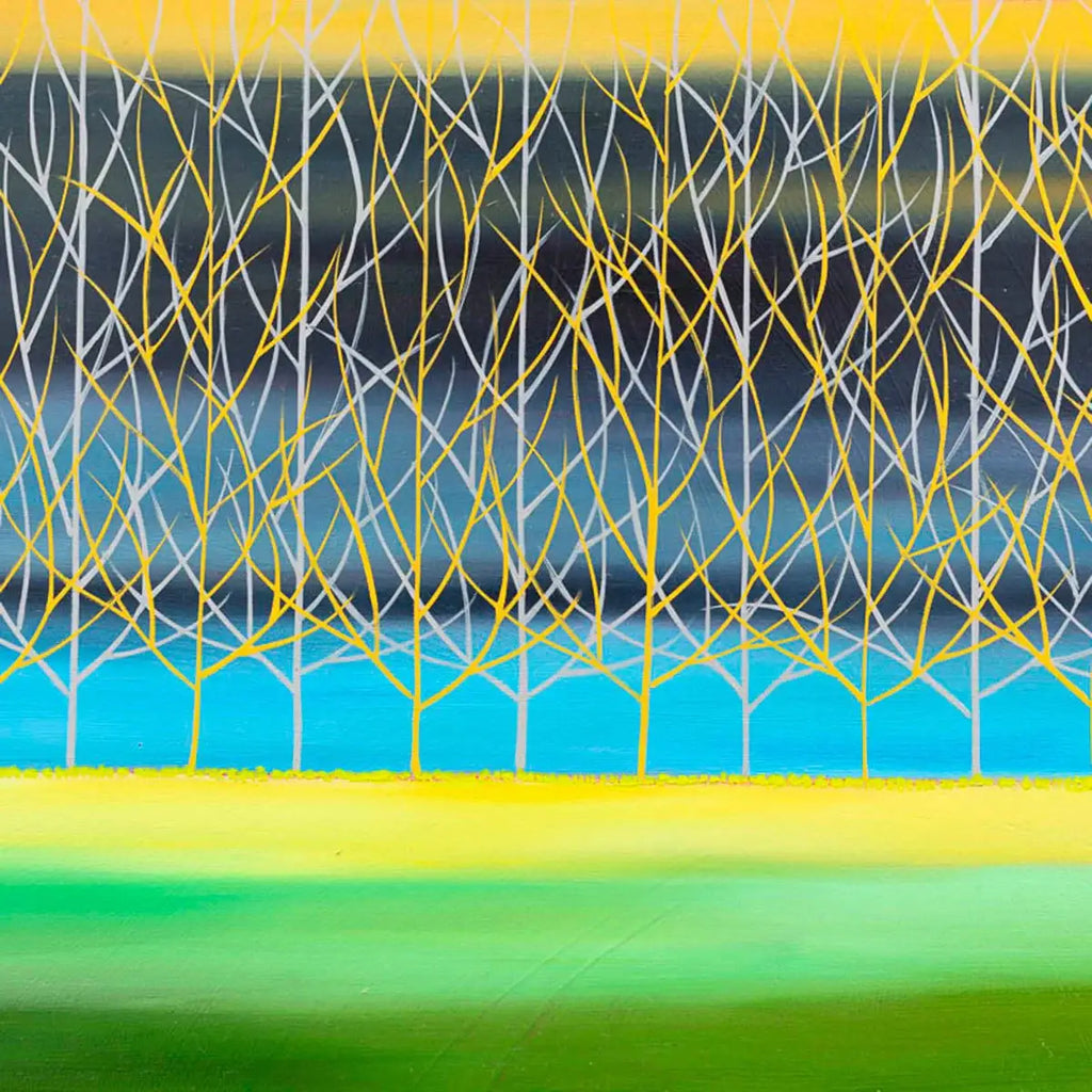 The Trees At Night - Original - SOLD by artist Mary Johnston - Wyecliffe Galleries